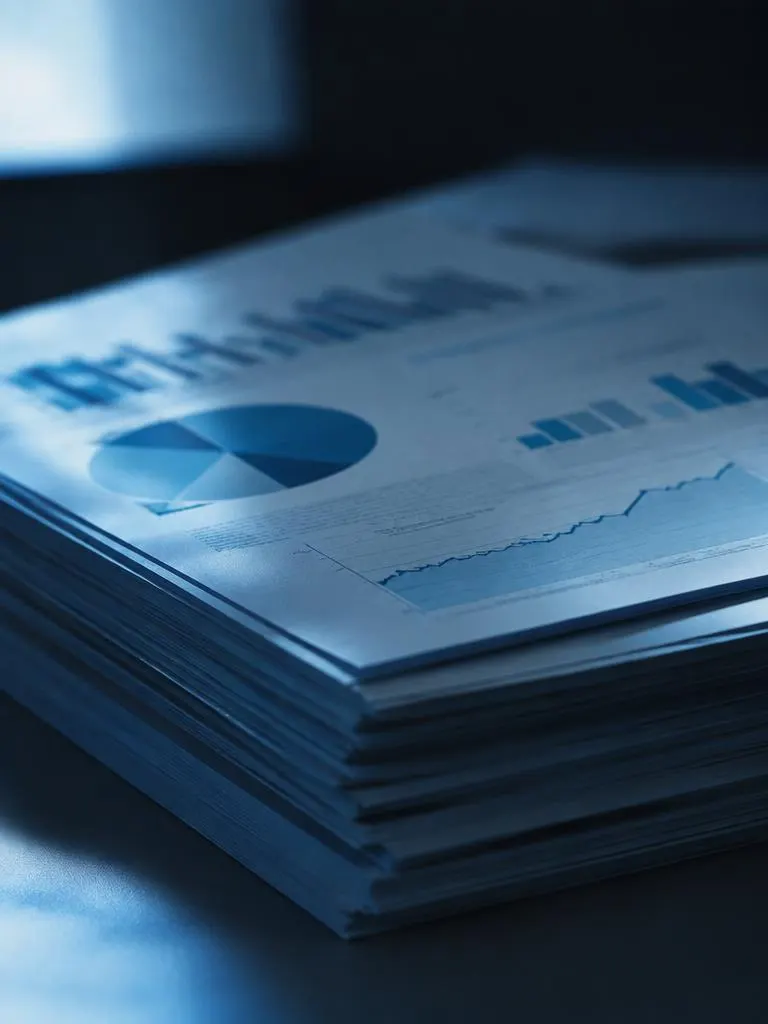 Printed report pages